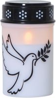 LED Grablicht Dove - Outdoor, Weiss, 12cm Höhe, Timerfunktion