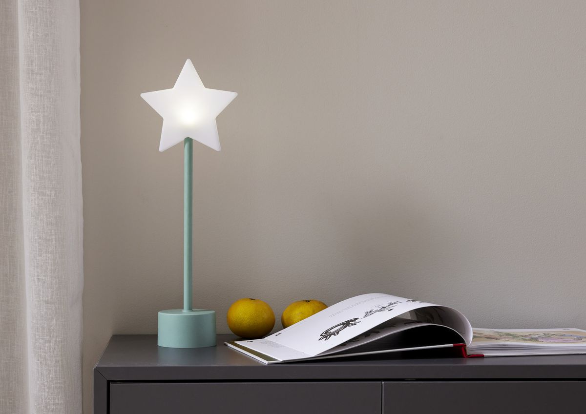 Tischstern Blizz - Indoor, Grün, 40.00cm Höhe