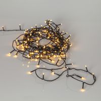 Lichterkette Flashy - IP44, Schwarz, Warmweiss