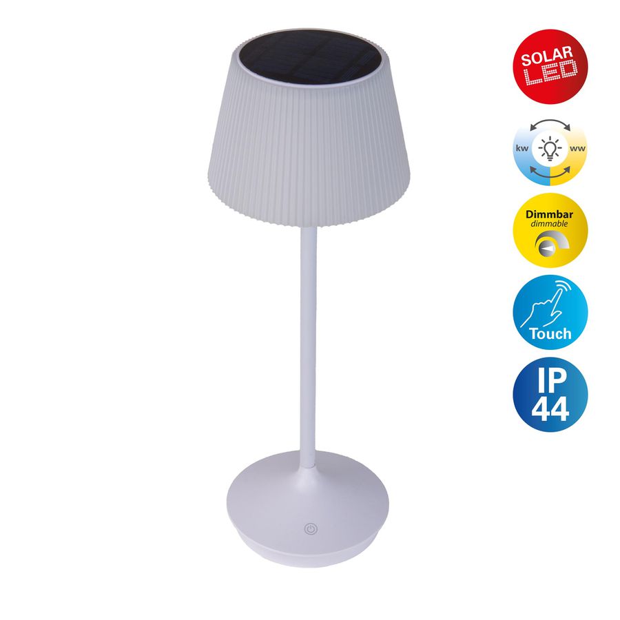 Solar-/ Akkutischleuchte EMMI - LED-Modul, 3W, IP44