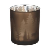 TEELICHTHALTER TAUPE Ø70 H-80 LUKUT - TEELICHTHALTER TAUPE Ø70 H-80 LUKUT