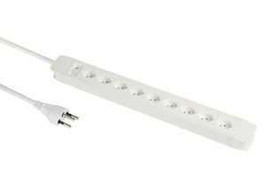 PRINCIPIO 9xH - 9x T13 horizontal, 2.0m Kabellänge, Schalter, weiss