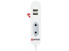TRAVEL STATION UK - 1x Euro-Steckdose, 2x USB 2.4A (shared): 5V DC Stecker: UK & EU 10A / US 15A