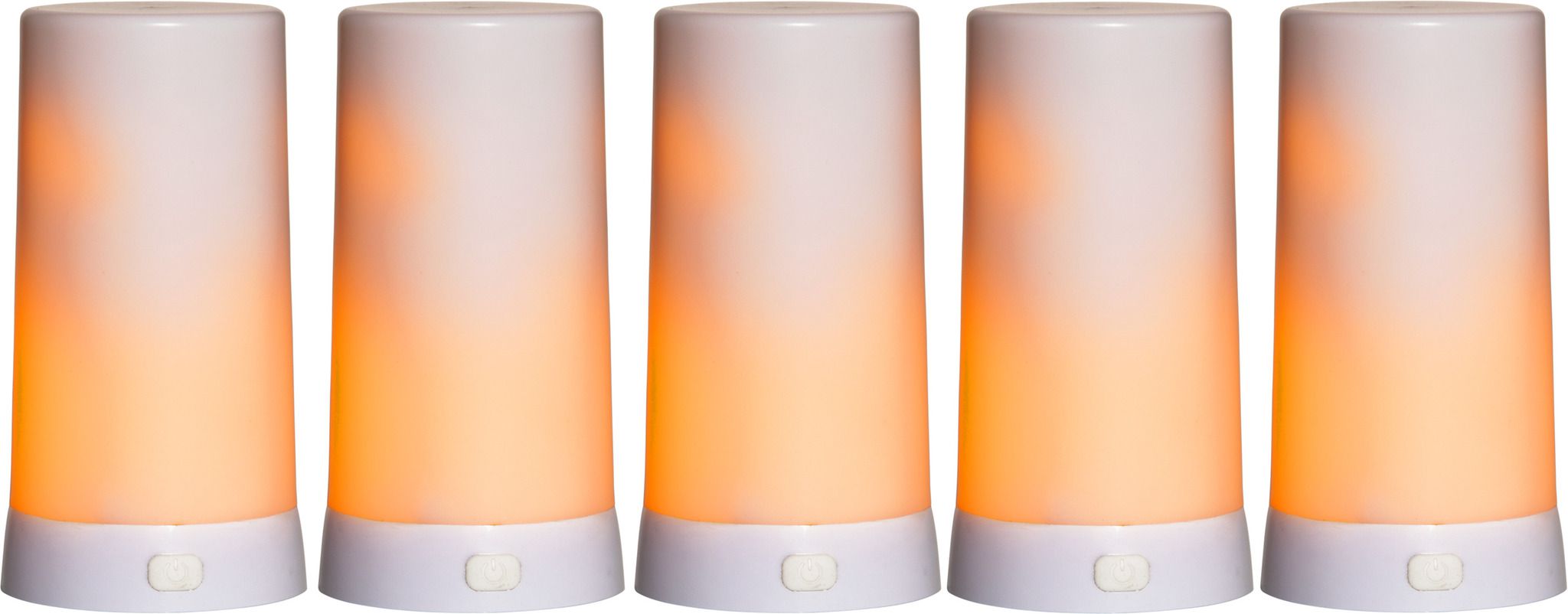 LED Pillar Kerze Diner 5 Extra - Indoor, Weiss, 13cm Höhe, keine Timerfunktion
