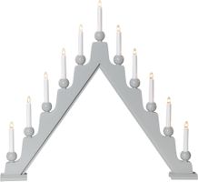 Kerzenleuchter Stellan - IP20, Grau, Warmweiss