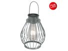 LED Deko-Solarleuchte h: 21.5cm silber - IP44, warmweiss