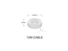 24V Kabel 10m - 24V DC, max 240W, IP67, L=10m, schwarz. inkl. 4 Endkappen