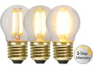 Lampe-Led E27 G45 Soft Glow 3-step - E27, 400Lm, 2100K, 4W, 220-240VAC