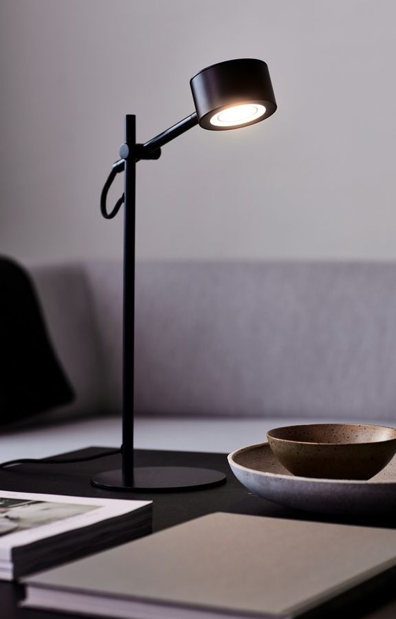 Clyde, Tischleuchte, Schwarz - LED Modul, 5,5W, IP20