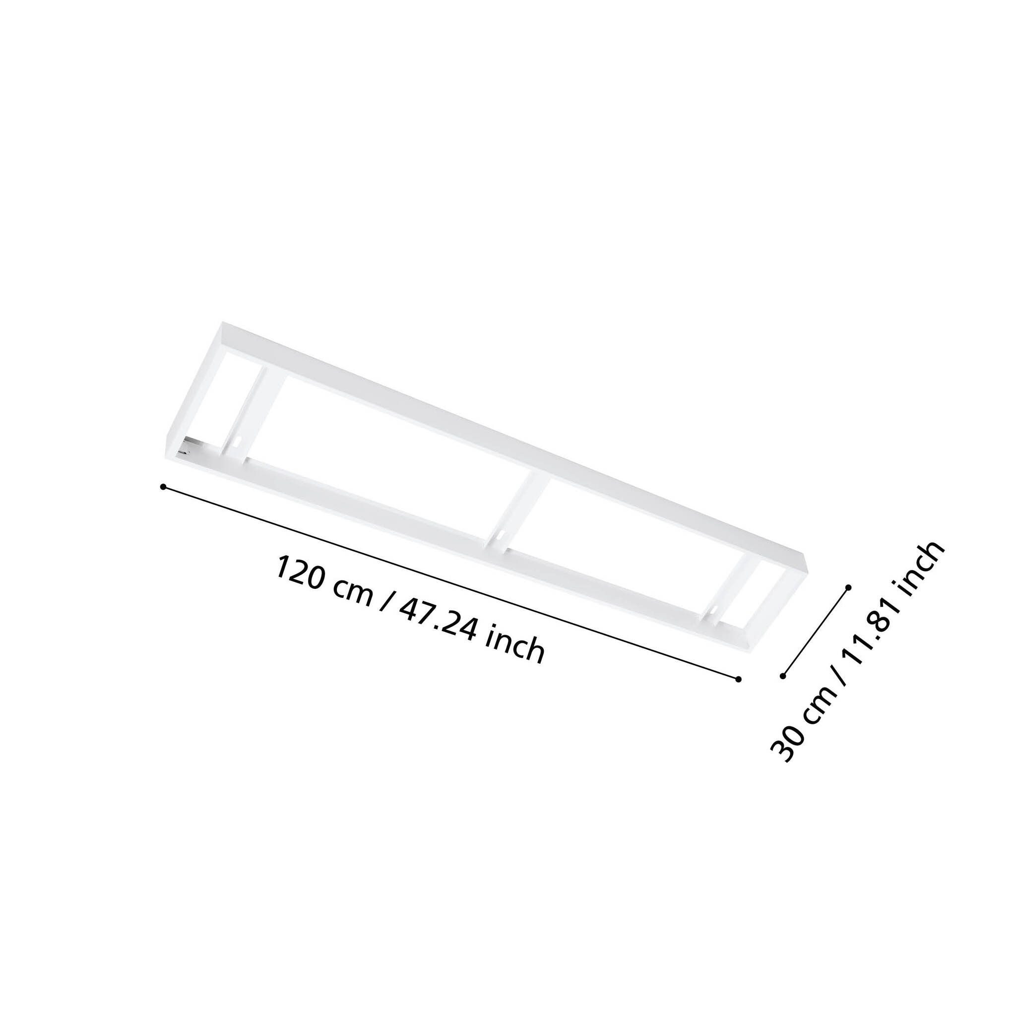 Aufbaurahmen zu SALOBRENA PRO IP54 30.3x120.5cm - 30.3x120.5cm