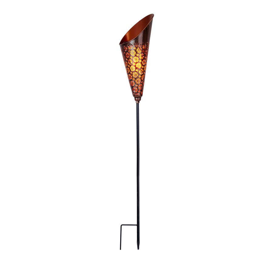 LED Solar-Erdspieß TORCH H: 96 cm - IP44, 0.05W, Warmweiss