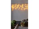 LED golden warmwhite, Icicle Vorhang, 240 LEDs - Schwarz, 1970K, 590cm x 55cm