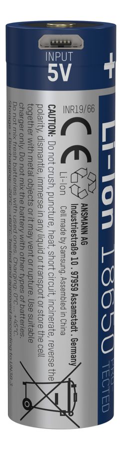 Li-Ion Akku 18650 - Akku Li-Ion, 18650, 3.6V, 3400 mAh