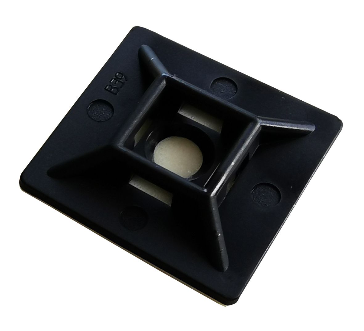 Klebesockel - 27mmx27mm, Schwarz, 20Stk.