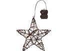 Outdoor Decoration Vicke Star 30cm - Indoor, Outdoor, Warmweiss, Braun
