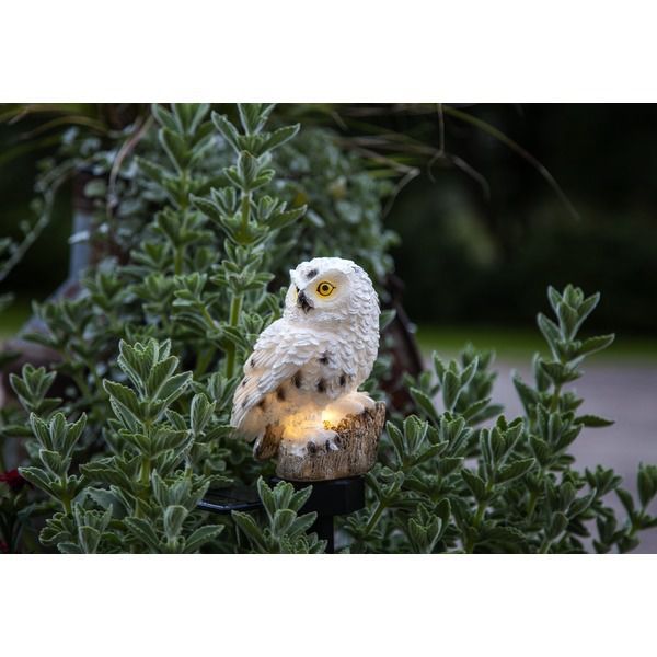 Solar Decoration Owl - IP44, Warmweiss, Dämmerungssensor
