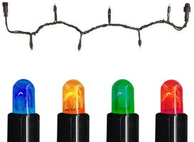 System Expo Extra, Lichterkette, 1000cm - Schwarz, Multicolor