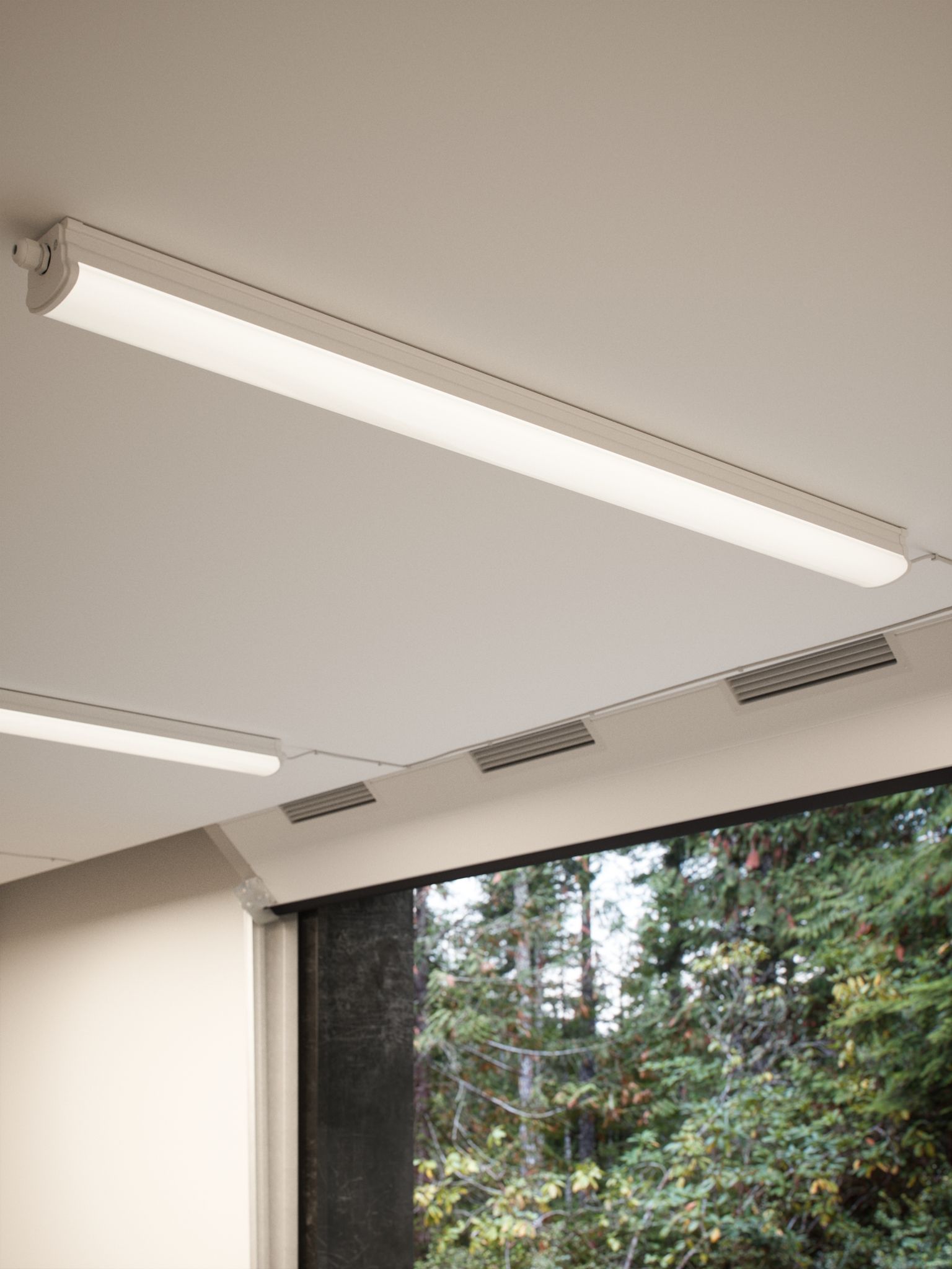 Oakland 120, Doppelt, Weiss - 44W LED, 4000K, IP65, 230V