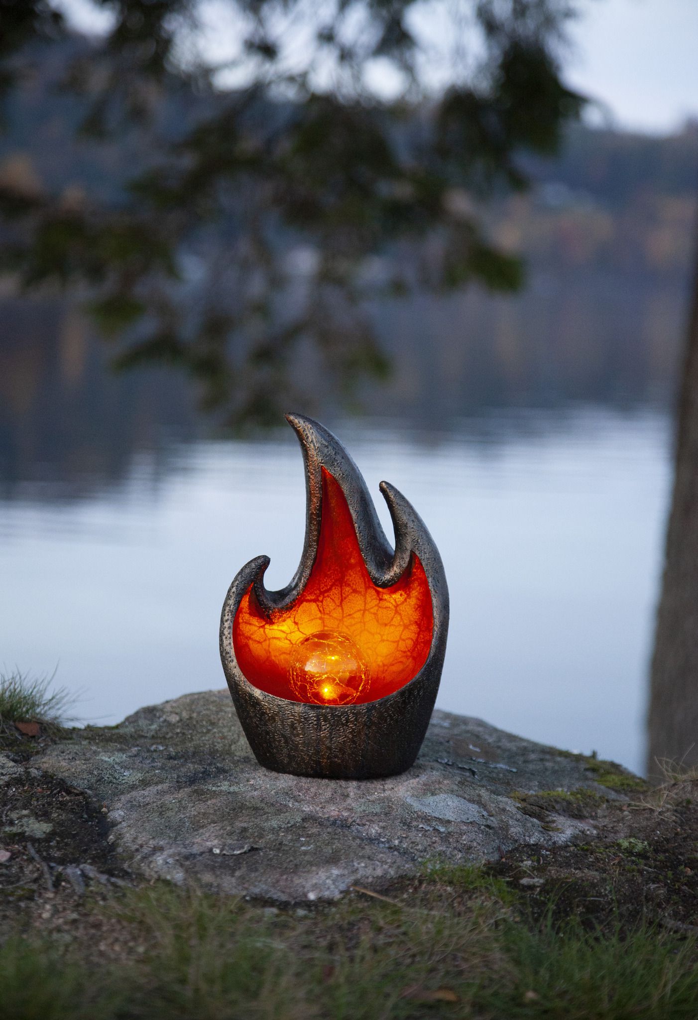 Solar Decoration Melilla - Bronze, Lichtfarbe Amber