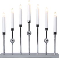 Kerzenleuchter Gustavo - IP20, Chrom, Warmweiss