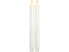 LED Dinner Kerze 2er Pack M-Twinkle - Indoor, Weiss, 24cm Höhe, Timerfunktion