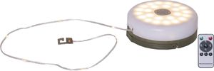 Akku Lichterkette Rondo - IP44, Warmweiss,Grün