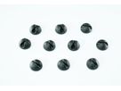 MiniBeans Black - 10 Stück, Ø 15mm, H=10mm, schwarz