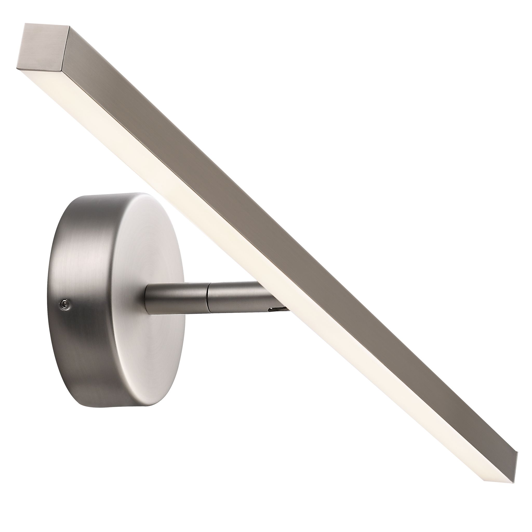 IP S13 60, Bad, Gebürsteter Stahl - 6,3W LED, 3000K, IP44, 230V