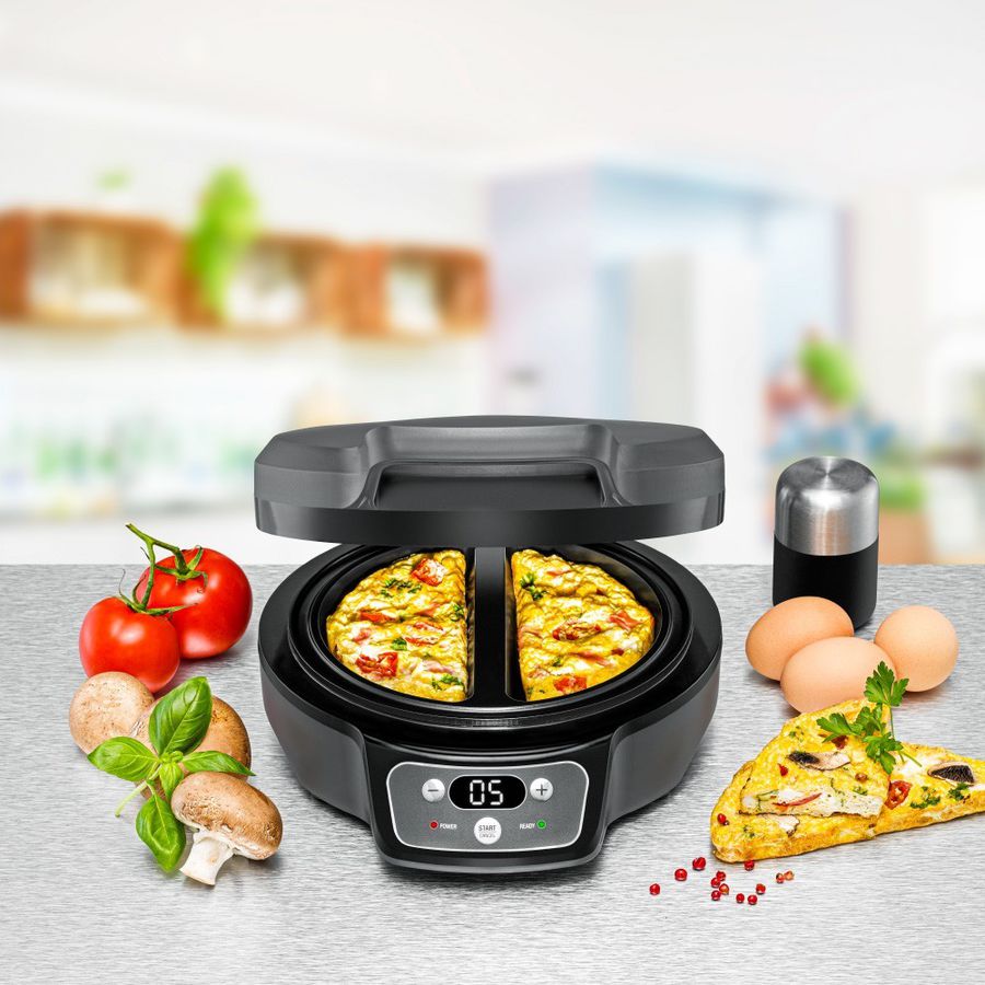 Omlett Chef Oskar OM 950 - Schiefergrau, 1400 W