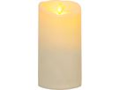 LED Pillar Kerze M-Twinkle - Outdoor, Elfenbein, 17.5cm Höhe, Timerfunktion