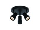 Deckenleuchte Boston 3-rondel Schwarz - 3x5W, GU10, IP20