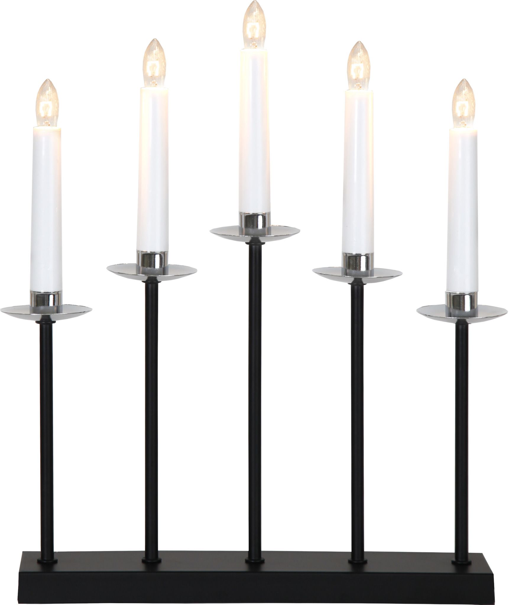 Kerzenleuchter Greta - IP20, Chrom, Warmweiss
