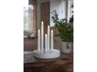 Kerzenleuchter DORIS - IP20, Weiss, Warmweiss