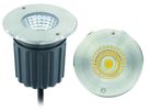 Faretto da incasso a LED TERRA - 24V DC, 6W, 500lm, 2700K, IP67, CRI 80, 36°, dunkelgrau/alu., dimmbar, D=65, H=69mm, BL=88mm