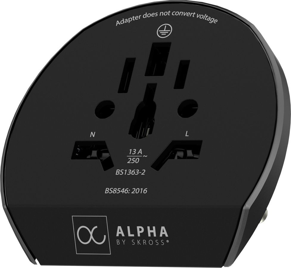 Alpha - Out: CH, Schuko, IT, UK, BRA, USA, AUS/China, In: CH, Schuko, IT, UK, BRA, USA/Japan, AUS/China