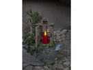 LED Grablicht Paula - Outdoor, Rot, 11.5cm Höhe, Timerfunktion