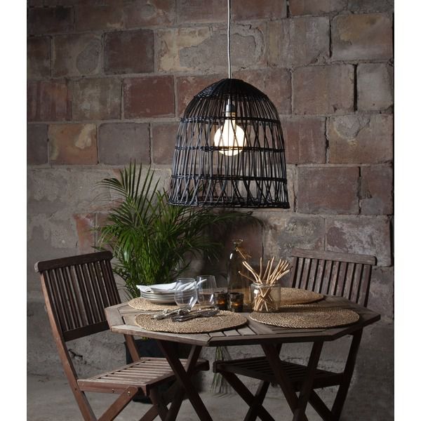 Paralume Knute - Schwarz, 50 x 48 cm, exkl. Zuleitungskabel