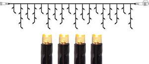 System Decor Extra, Icicle, 400x40cm - Schwarz, Warmweiss