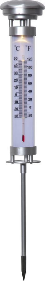 Solar Decoration Celsius - Silber, Lichtfarbe Warmweiss