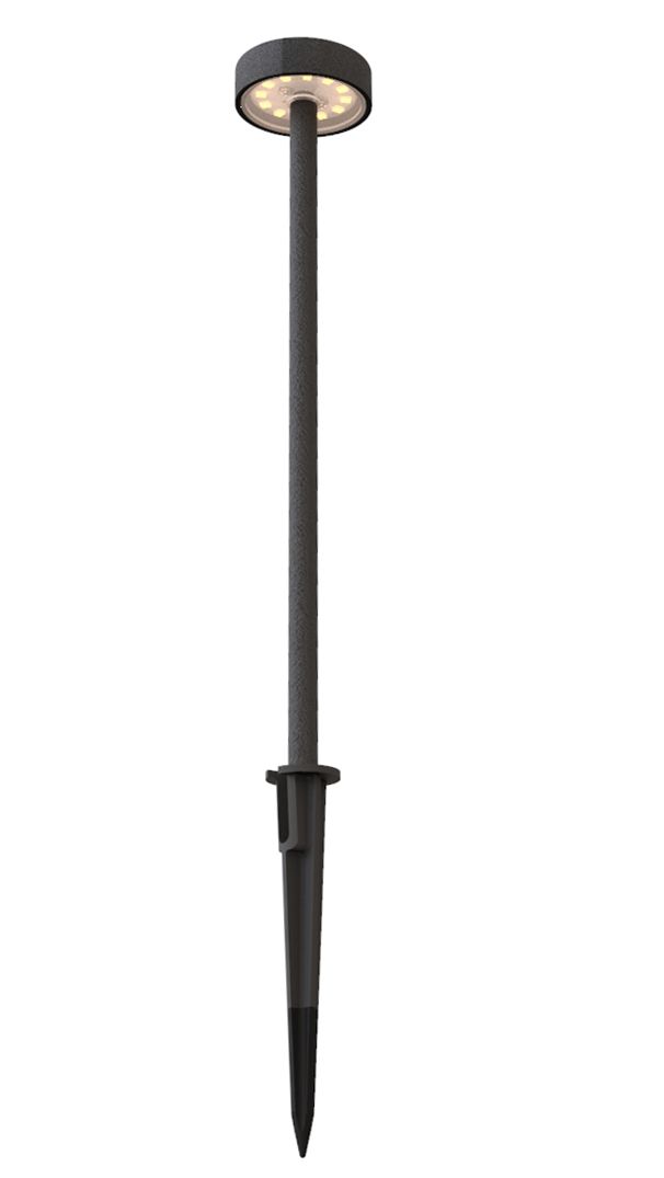 24V Erdspiess Wegleuchte Duopack - 24V DC, 2x1.5W, 2x150lm, 3000K, IP65, anthrazit
