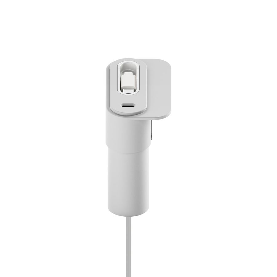 Mini Desktop Charger USB A+C PD20W Weiss - mit ausziehbarem USB-C Kabel