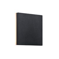 LED Wandleuchte Artego Square - 7.2W, 484lm, 3000K, IP54, CRI 81, 120°, schwarz, nicht dimmbar, L=150mm, B=150mm, H=50mm