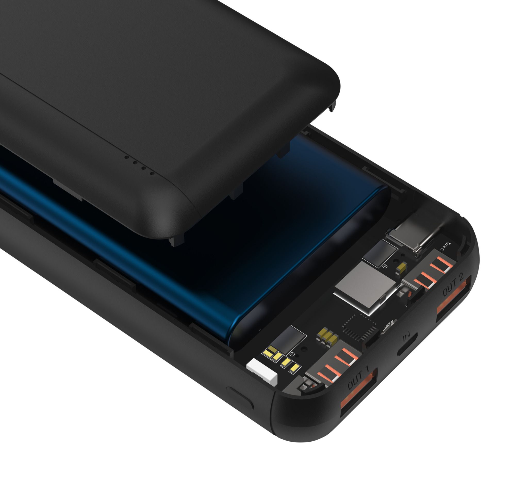 Powerbank 20000 mAh PB320PD - Quick Charge 3.0, Typ C und Power Delivery (PD) Protokoll sowie einer Kapazität von 20000 mAh