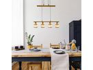 LED Gegenzug-Pendelleuchte Josefa - E14, 4x4W, 4x475lm, 3000K, IP20, gold, nicht dimmbar, Leuchtmi. inkl., B=210mm, PL=1000-1600mm