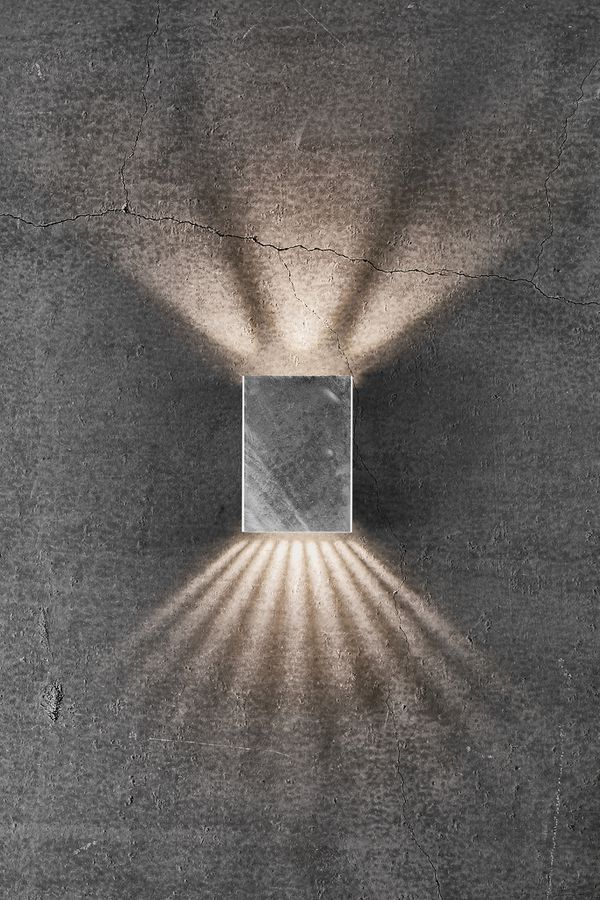 Fold 10, Wandleuchte, Nickel verzinkt - LED Modul, 7,4W LED, IP54