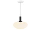 Alton 35 Pendelleuchte - E27 60W schwarz / Opalweiss glas 35cm Durchmesser