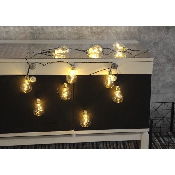 Lichterkette Glow Netzbetrieben - IP44, Warmweiss, 10 LED's, 360cm
