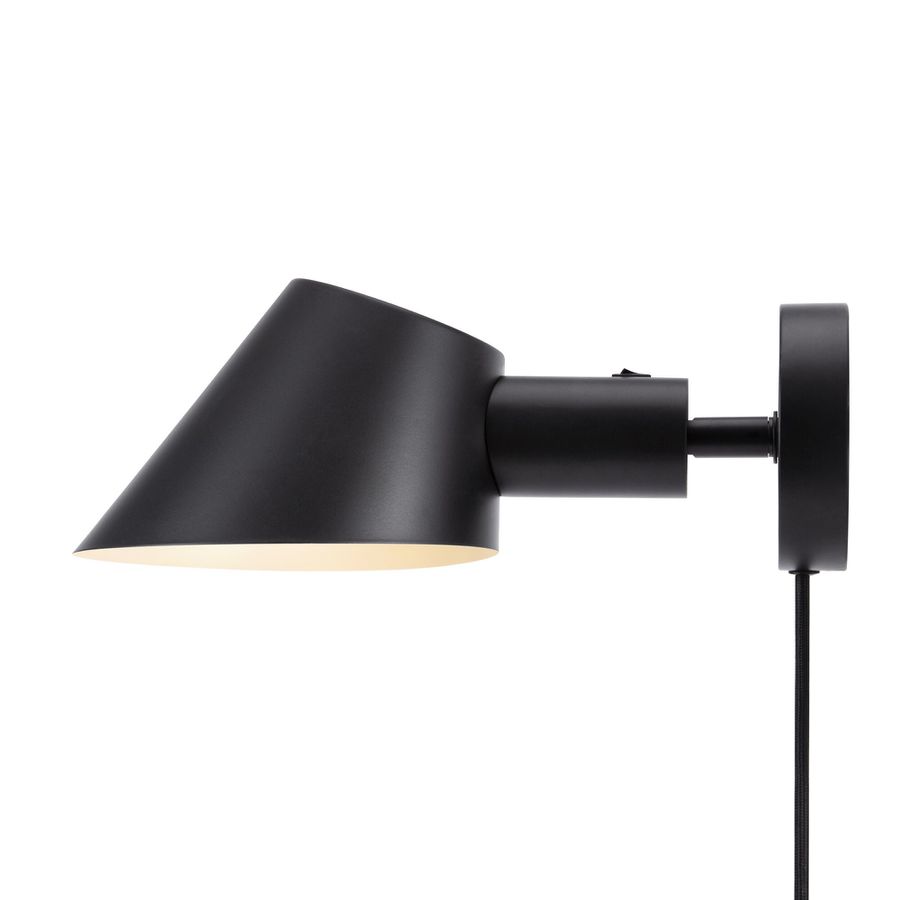 Stay Short, Wandleuchte, Schwarz - E27, max. 60W, IP20