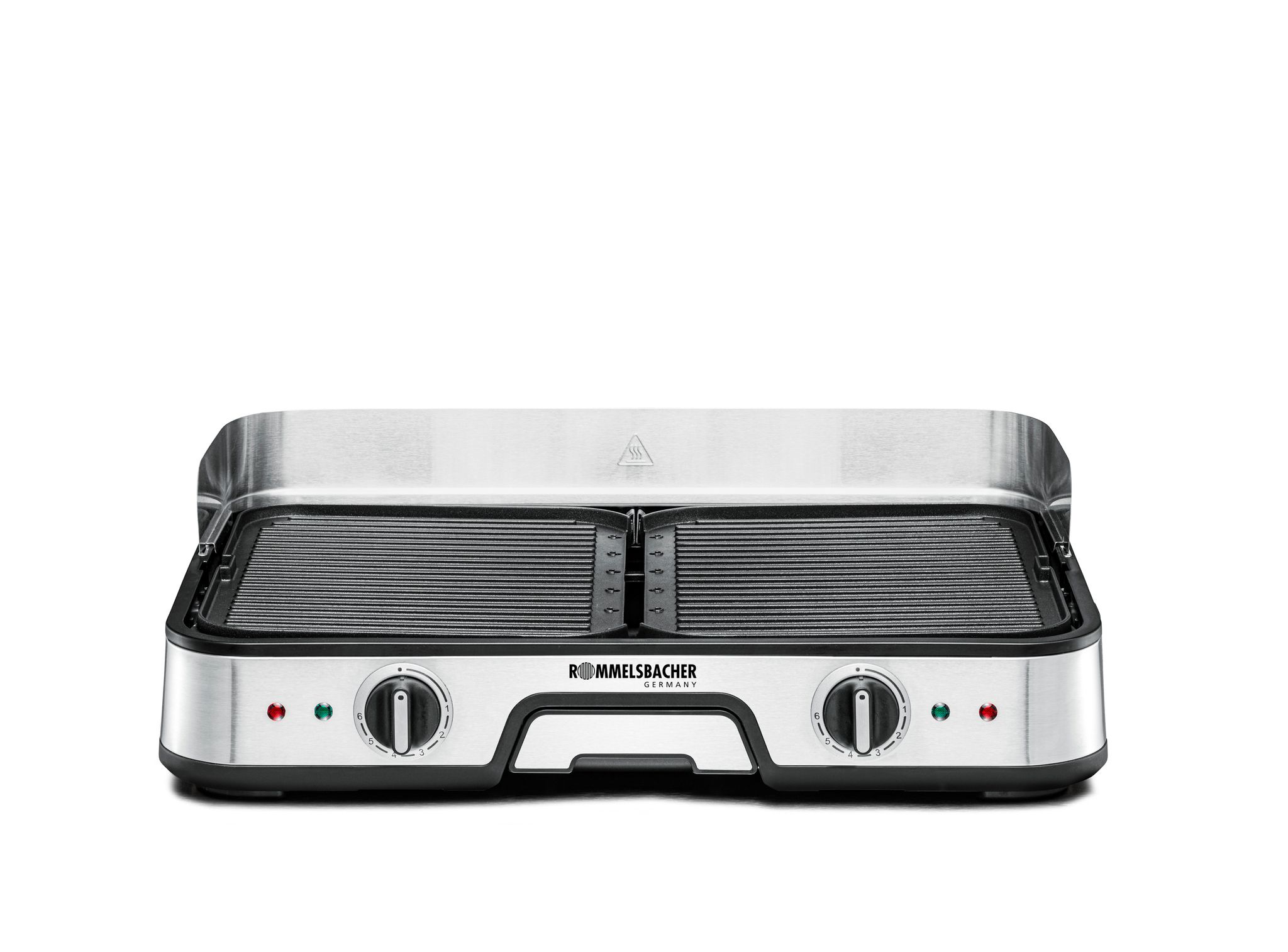 Tischgrill BBQ 2025 - 2000W, Edelstahl, Schwarz