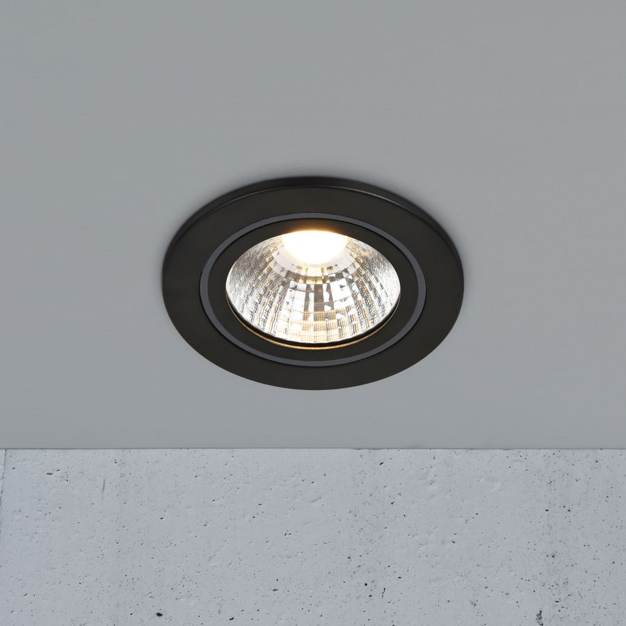Alec  1-Kit Downlight Schwarz - IP44, LED Modul
